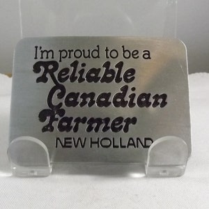 New Holland Farmer Belt Buckle