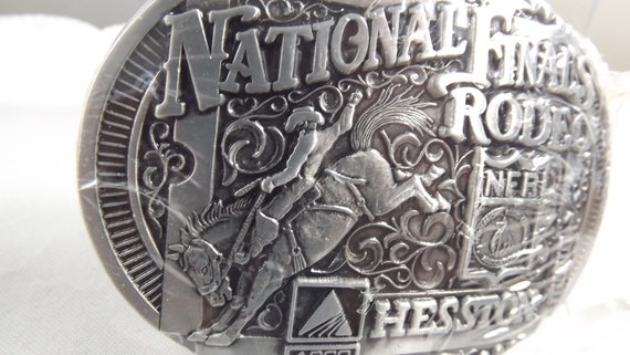 National Finals Rodeo NFR Buckle 1998 Hesston Com… - image 4