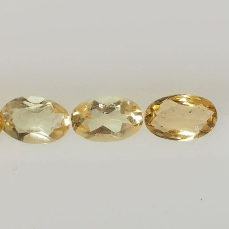 Lot of 22 Genuine OVAL CUT CITRINE November Birthstone Gemstones