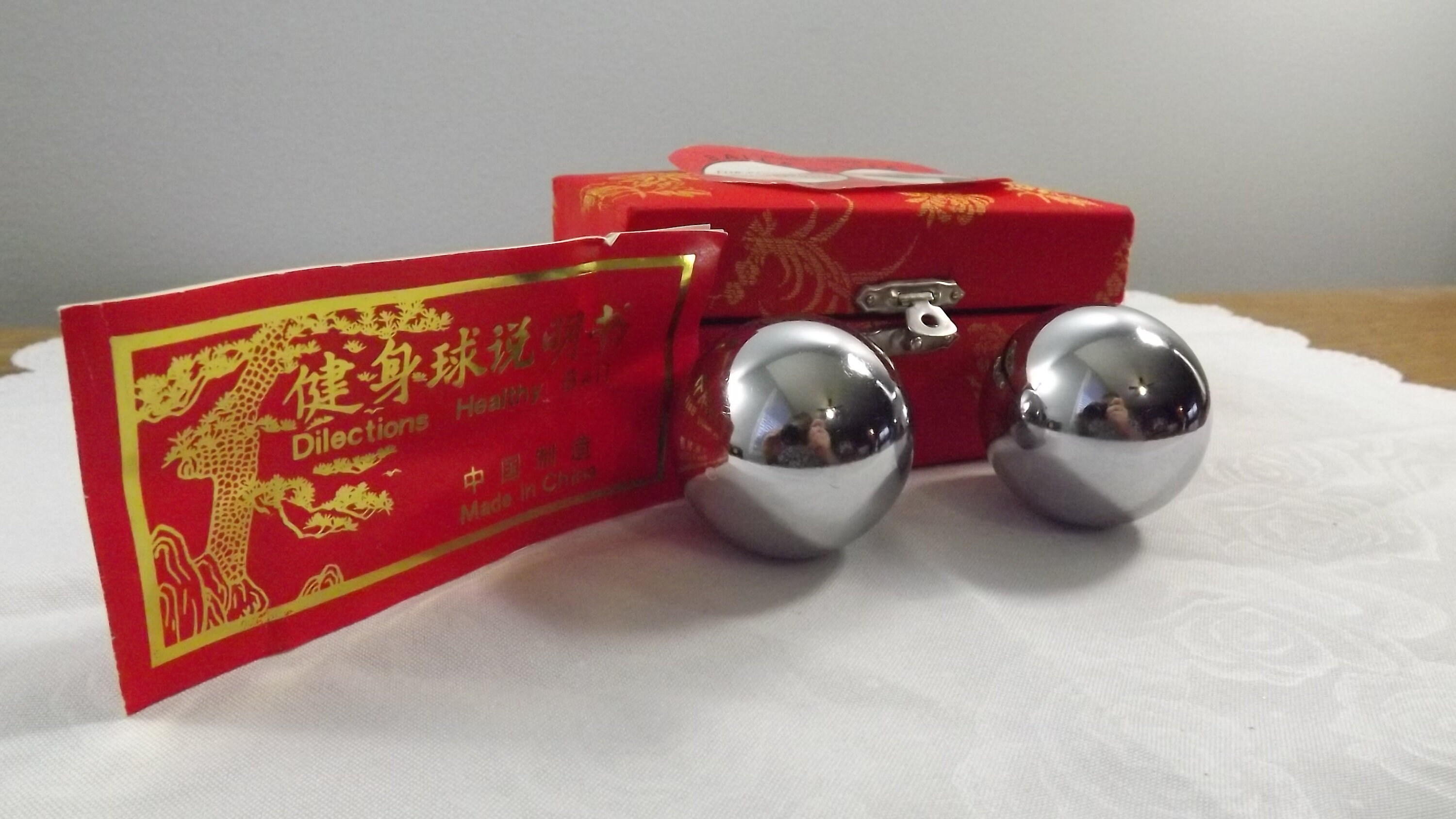 2 Vintage Tai Chi Baoding Balls Chinese Medicine Balls Etsy Canada
