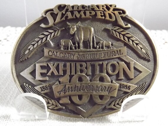 Vintage Calgary Stampede Belt Buckle 1986 100 Year Anniversary | Etsy