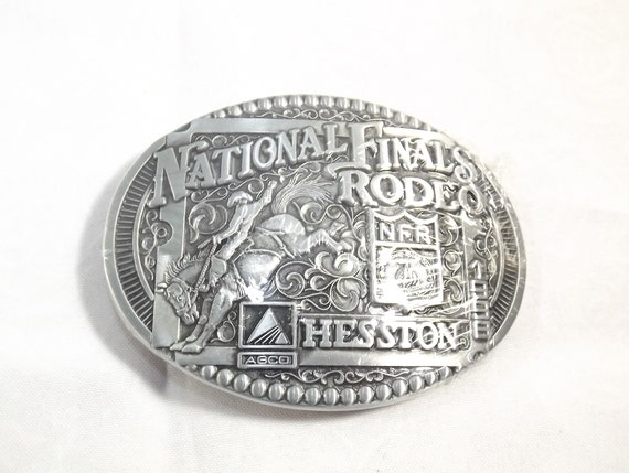 National Finals Rodeo NFR Buckle 1998 Hesston Com… - image 2