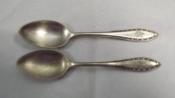 2 RARE Vintage AWS Wellner Silber Silver Plated Teaspoons With Elephant Symbol Germany Etsy