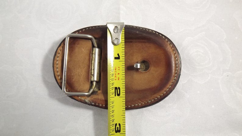 Tony Lama Distressed Leather Calf Belt Buckle 4812 Bild 4