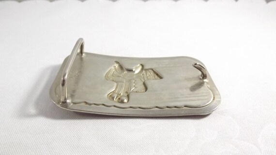 Western Saddle Belt Buckle View 6