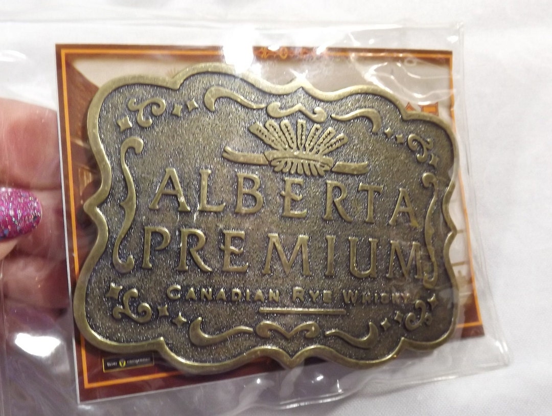 Vintage Alberta Premium Belt Buckle Canadian Rye Whisky Etsy Canada