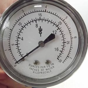 Vintage Pressure Gauge, NOS Steampunk, Altered Arts Assemblage, Man Cave Industrial Decor image 4