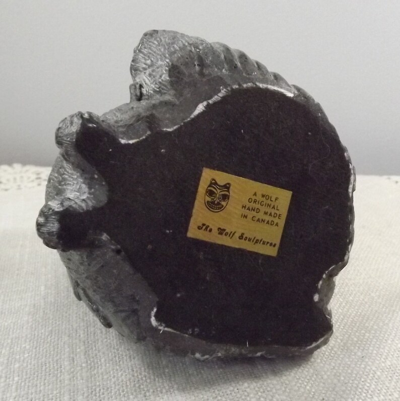 The Wolf Original Soapstone Sculpture Mother Owl and Babies Etsy