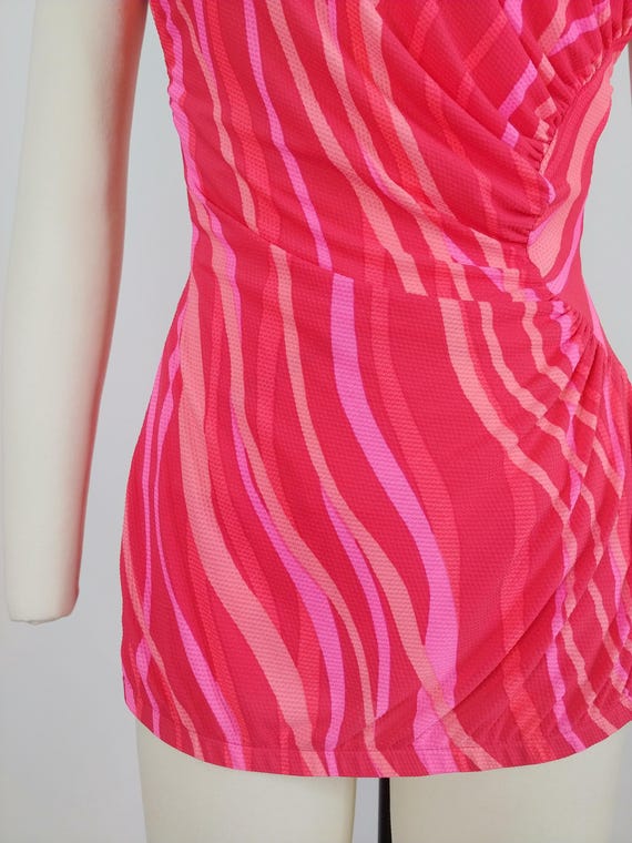 1960s Groovy Mod Abstract One Piece Swimsuit | Vi… - image 4