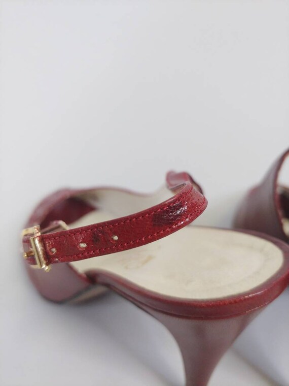 1970s Rosina Ferragamo Schiavone Oxblood Leather … - image 9