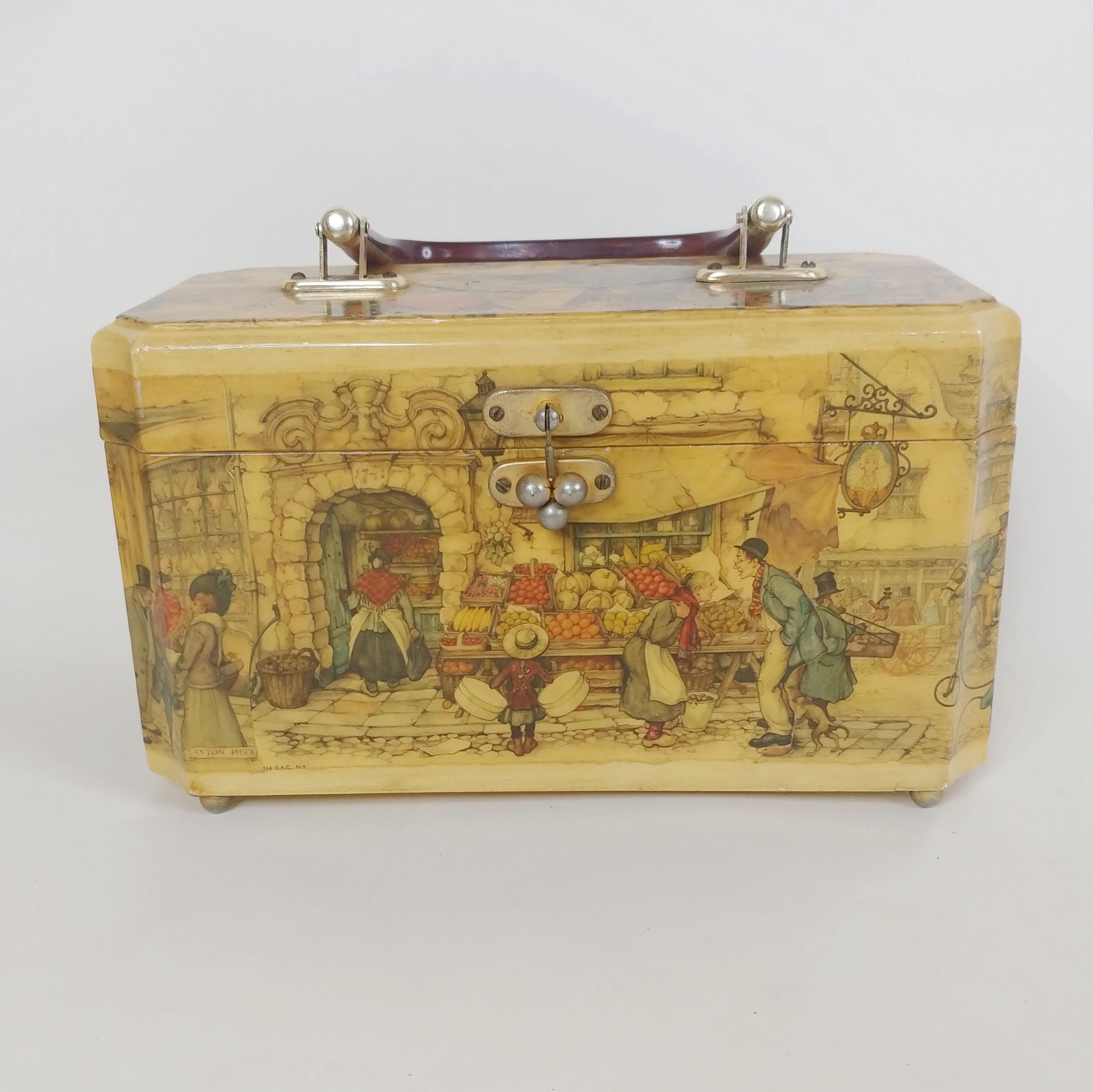 1970s Anton Peck Charles Dickens London Street Scenes Decoupage