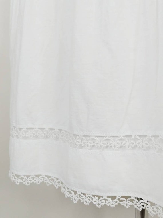 Victorian Summer White Cotton Lace Petticoat | 19… - image 3