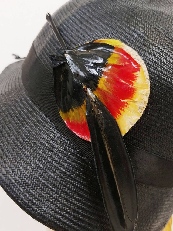 1930s Florence Walton Slouch Hat | Vintage 30s Bl… - image 10