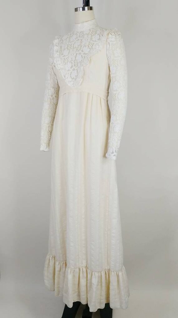 1970s Prairie Dress | Vintage 70s does Victorian … - image 5