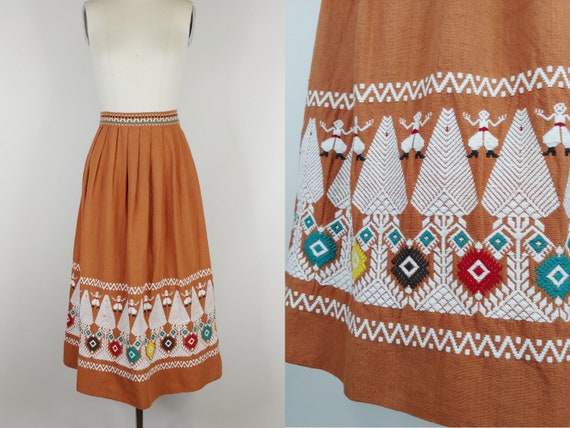 1950s Guatemala Folk Skirt | Vintage 50s South Am… - image 1