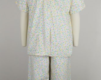 60s BRENT vintage pajamas shirts M 小紋柄 60's BRENT 総柄 パジャマシャツ - used&vintage box Hi-smile