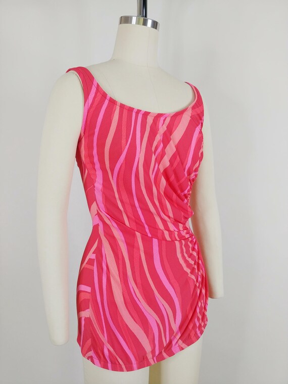 1960s Groovy Mod Abstract One Piece Swimsuit | Vi… - image 5