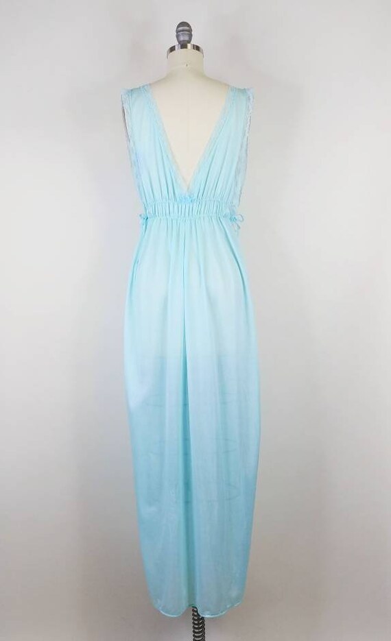 1980s Peekaboo Open Side Nylon Nightgown | Vintage 80… - Gem