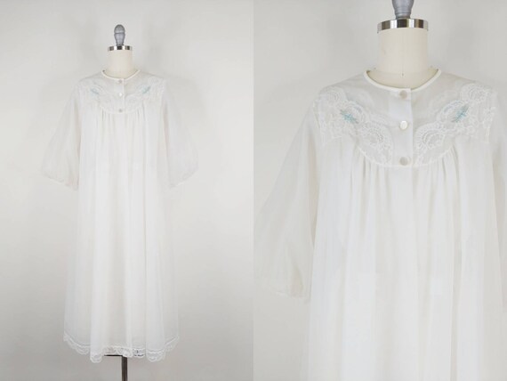 1950s Shadowline White Double Layer Chiffon Peign… - image 3