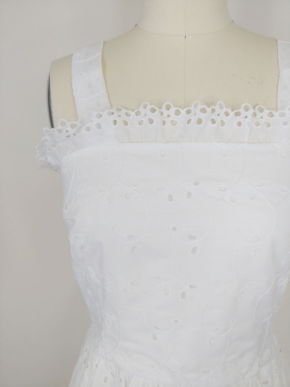 1970s White Eyelet Dress Set | Vintage 70s does 4… - image 3
