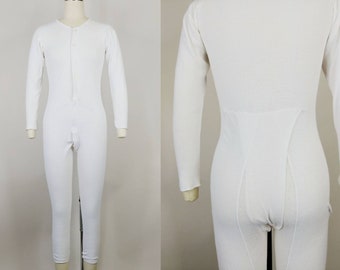 White long johns one piece discount