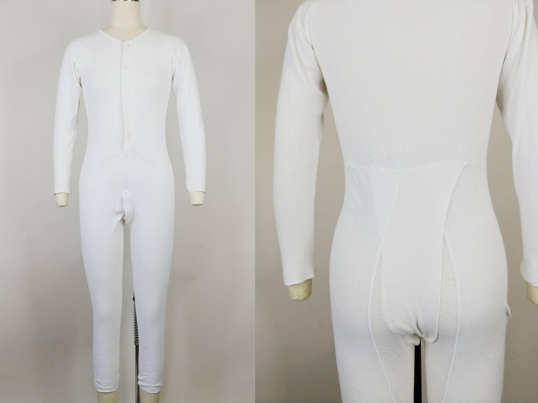 Mens one piece long johns with trap door clearance