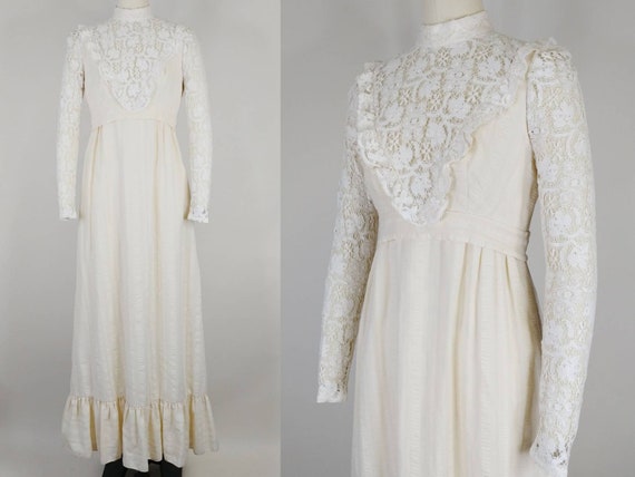 1970s Prairie Dress | Vintage 70s does Victorian … - image 1