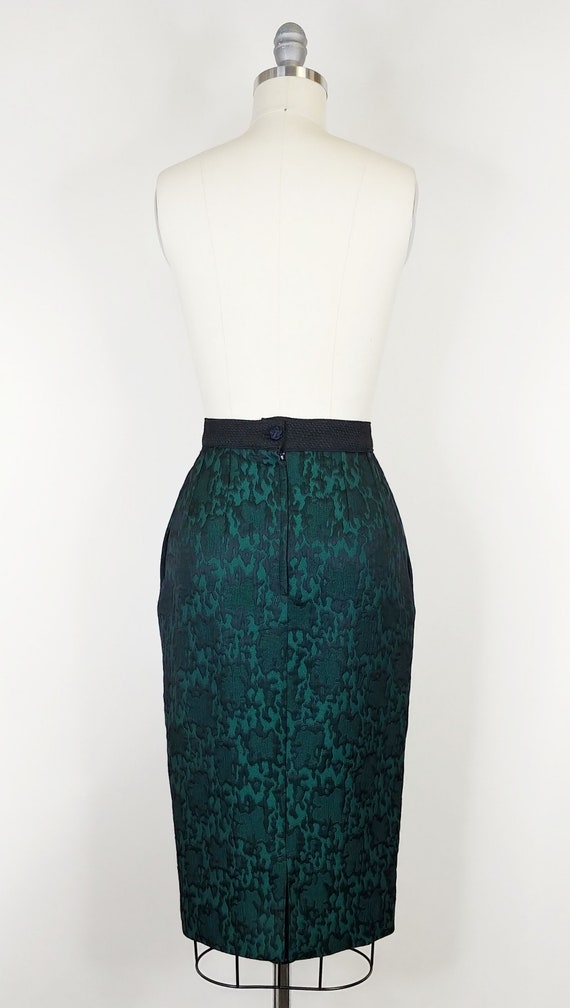 1980s Guy Laroche Brocade Pencil Skirt | Vintage … - image 7