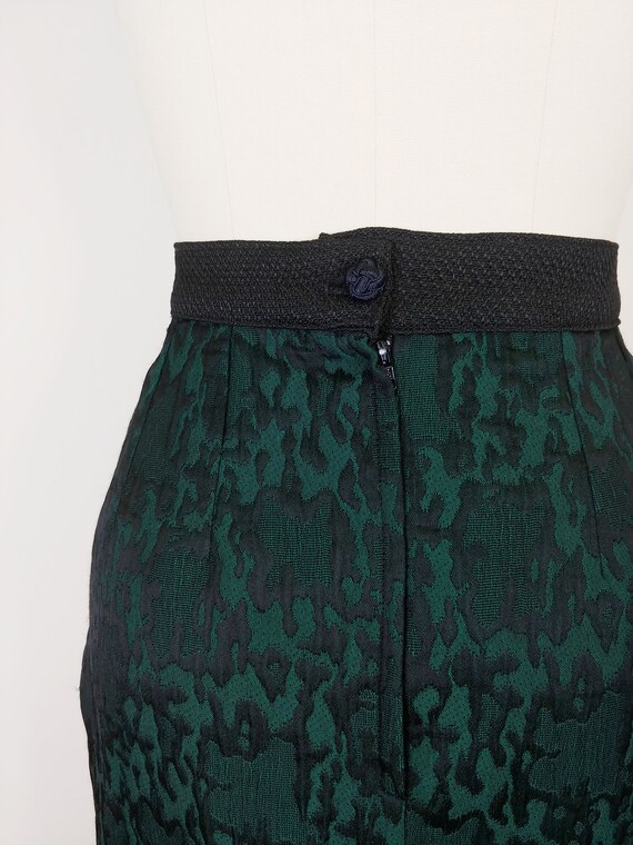 1980s Guy Laroche Brocade Pencil Skirt | Vintage … - image 8