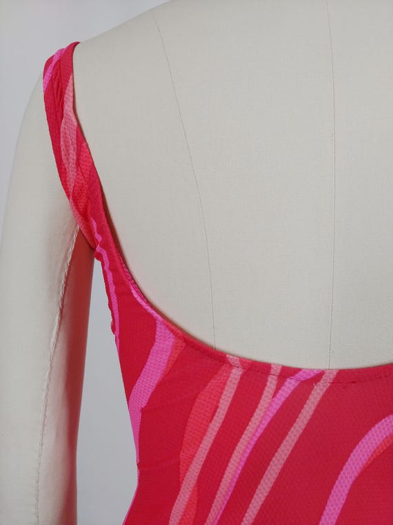 1960s Groovy Mod Abstract One Piece Swimsuit | Vi… - image 8