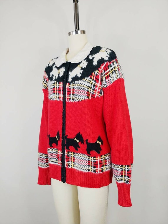 1980s Scottie Dog Cardigan | Vintage 80s Talbots … - image 5