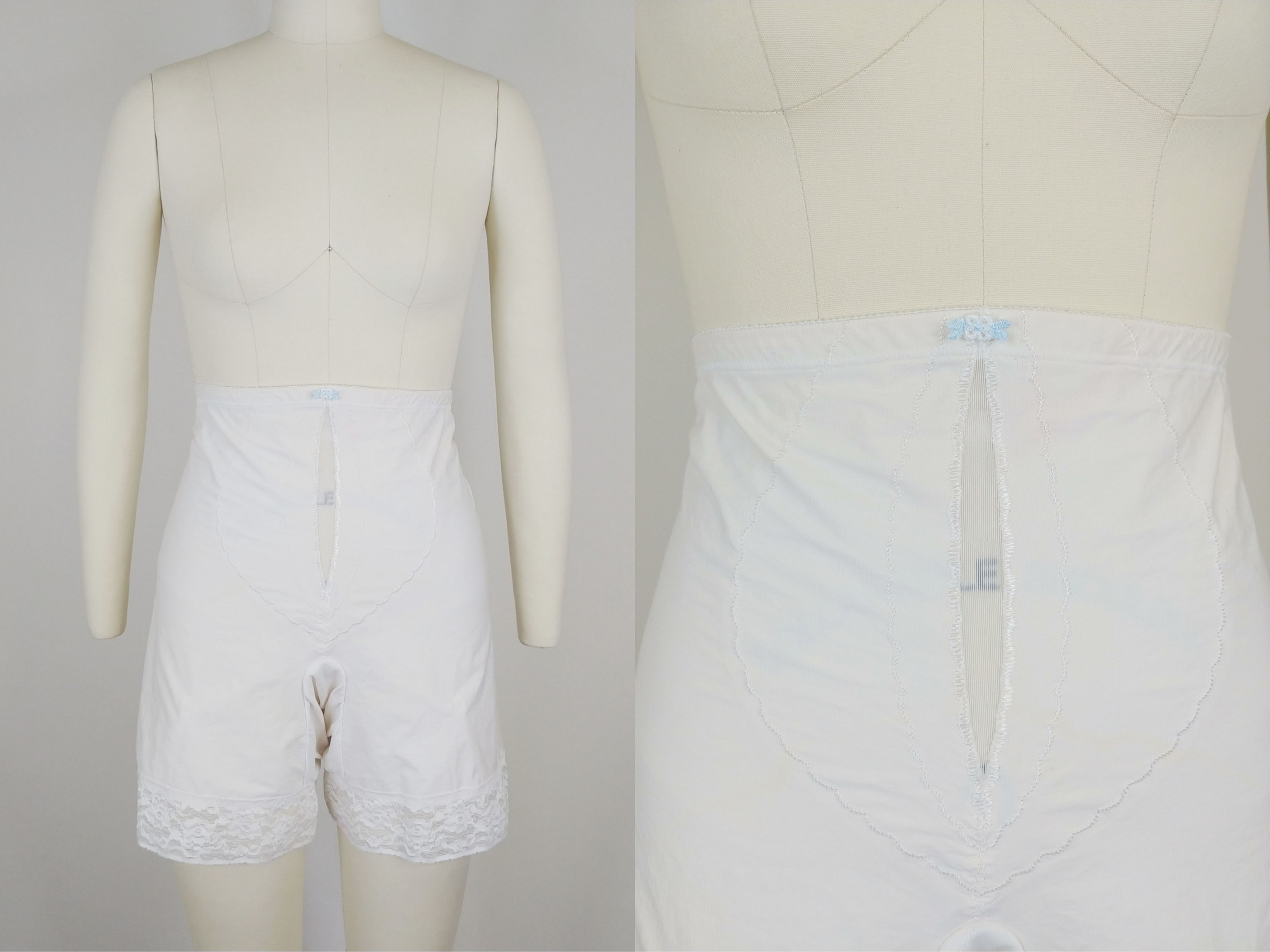 Midcentury Shaping Girdle-garter Belt-white Lace-spandex-new Old Stock-small  Waist Cincher-lingerie-corset-shapewear-50s-60s Vintage 
