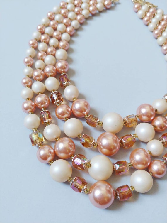 アクセサリー vintage necklace Vintage Rhinestone Jewelry Set, Clip-on Earrings and