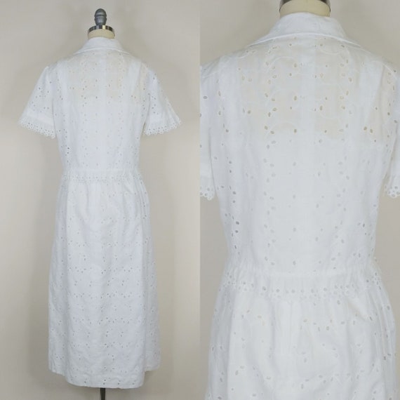 1970s White Eyelet Dress Set | Vintage 70s does 4… - image 8