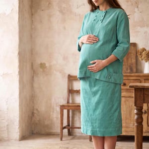 Seafoam Green Maternity Dress