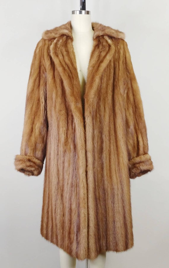 1940s Mid Length Brown Mink Fur Coat  | Vintage 4… - image 8