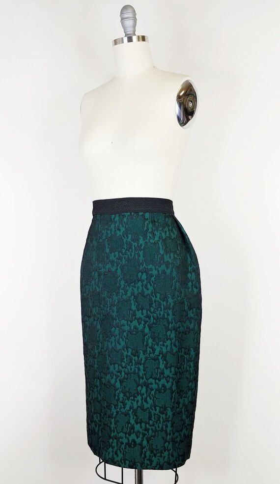 1980s Guy Laroche Brocade Pencil Skirt | Vintage … - image 4