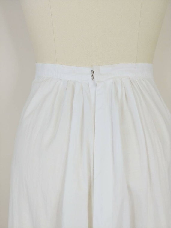 Victorian Summer White Cotton Lace Petticoat | 19… - image 6