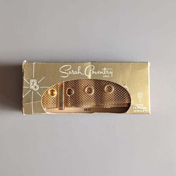 1950s Sarah Coventry Continental Metal Mesh Belt | Vintage  display picture 3