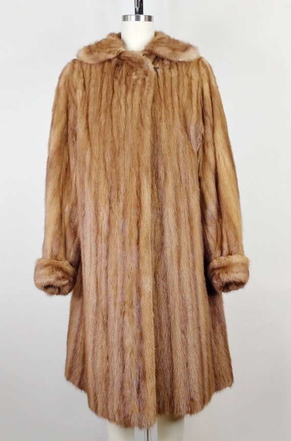 1940s Mid Length Brown Mink Fur Coat  | Vintage 4… - image 2