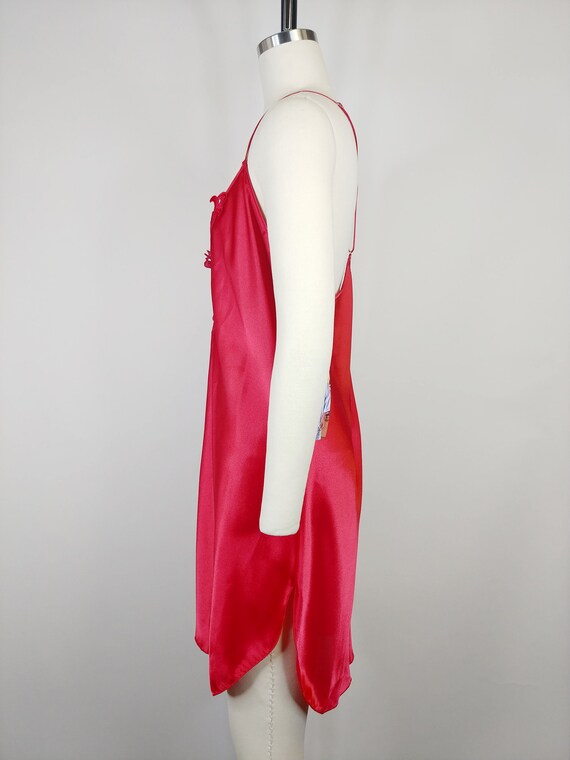 1990s Red Satin Nightgown | Vintage 90s Volup Bia… - image 5