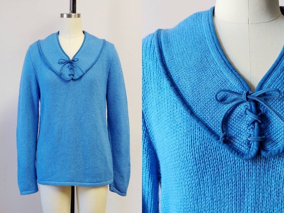 Lace up chunky clearance sweater
