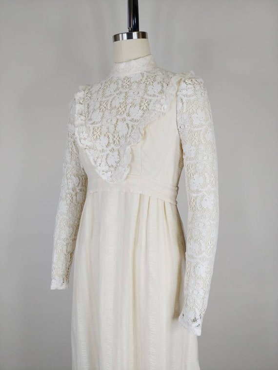 1970s Prairie Dress | Vintage 70s does Victorian … - image 6