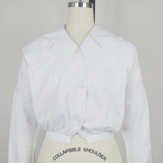 cotton volume gather blouse ホワイト Cotton Gather Blouse - White – MY MUM MADE IT