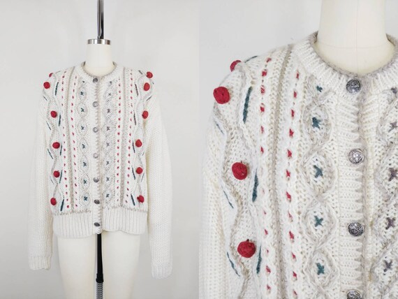 White pom pom outlet cardigan