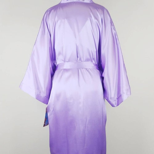 1990s Plus Size shops Lavender Satin Peignoir Set | Vintage 90s Light Purple Nightgown and Kimono Robe | Women's Loungewear Lingerie 3X