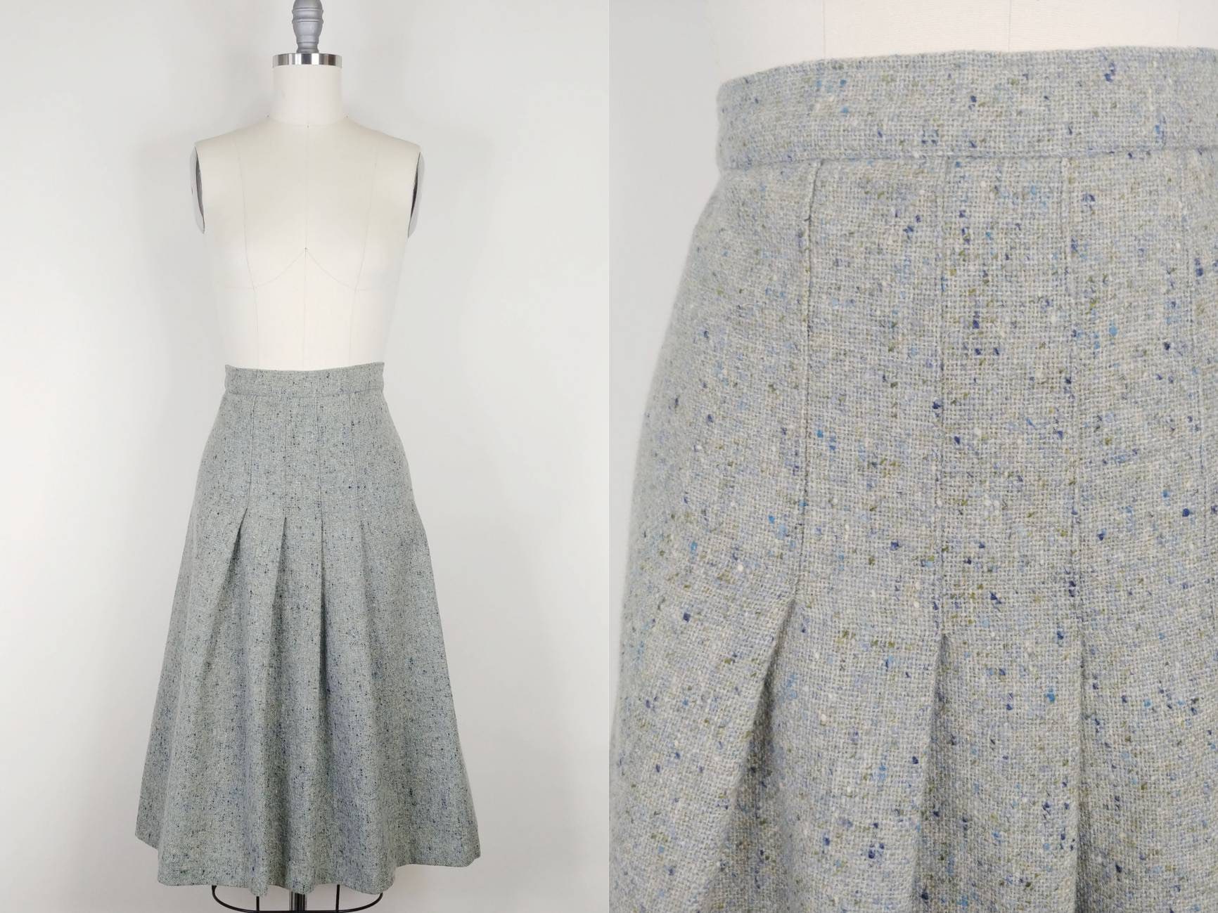 Vintage Tweed Skirt - Etsy