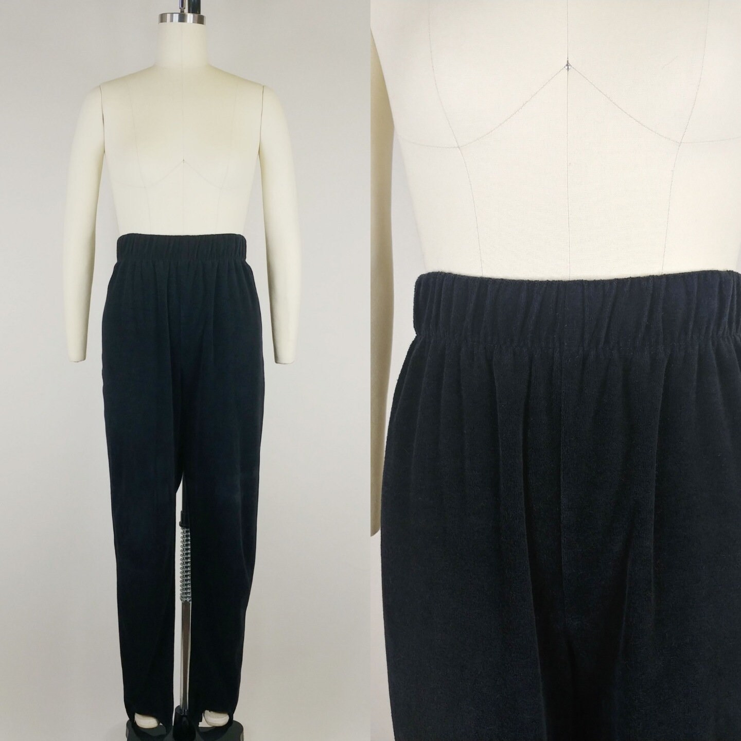 Bruns Stirrup Pants Leggings Blue With BAR 90er Truevintage 90s Shiny