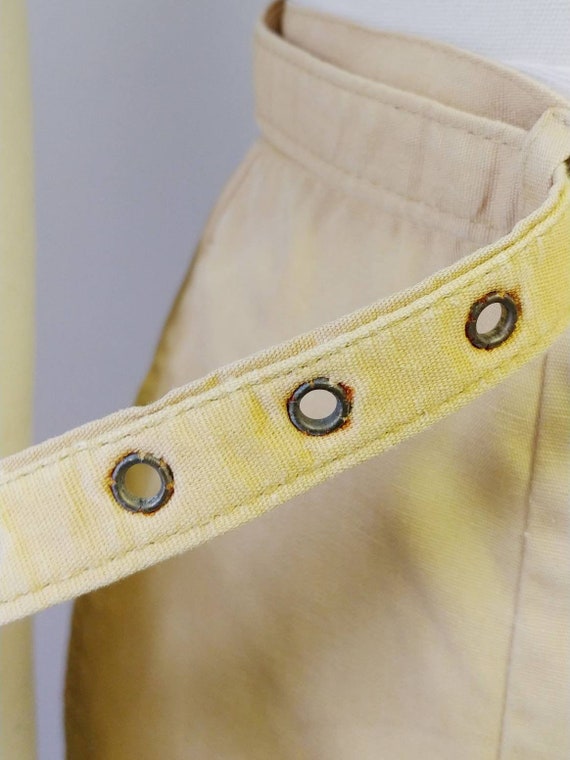 1950s Mustard Yellow Cotton Shorts | Vintage 50s … - image 10