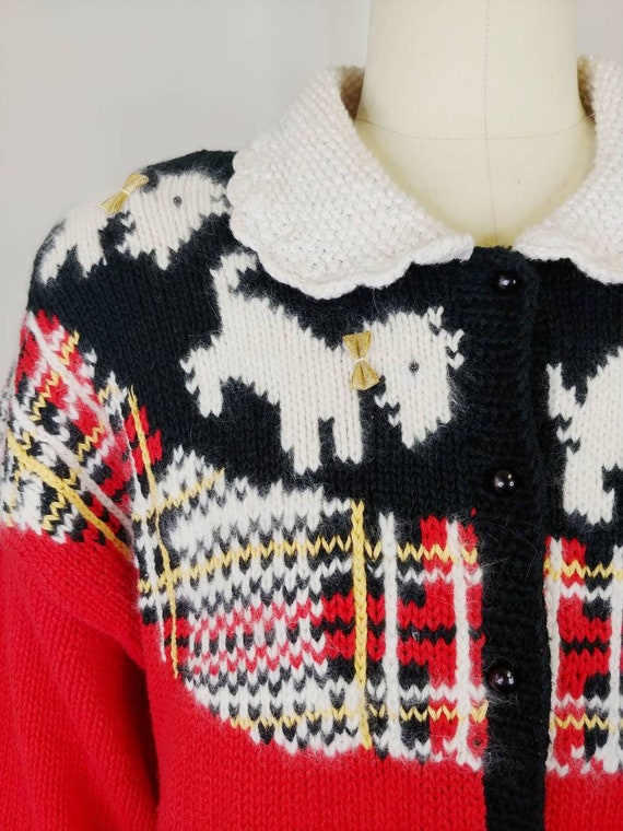 1980s Scottie Dog Cardigan | Vintage 80s Talbots … - image 4